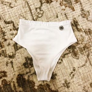 High waisted bathing suit bottom.